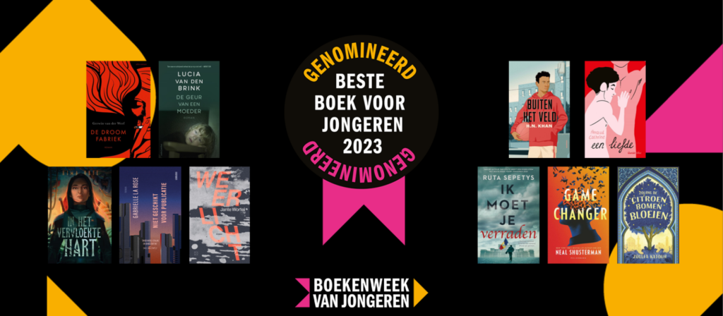 Alle genomineerde boeken voor de Boekenweek van Jongeren.