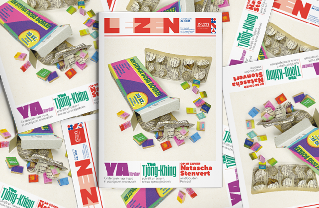 Stapel met covers Lezen 4 2025