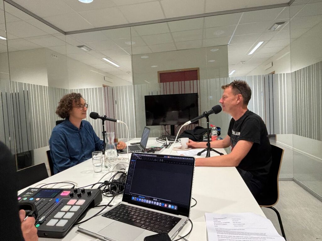 Jim en Thibaut in gesprek
