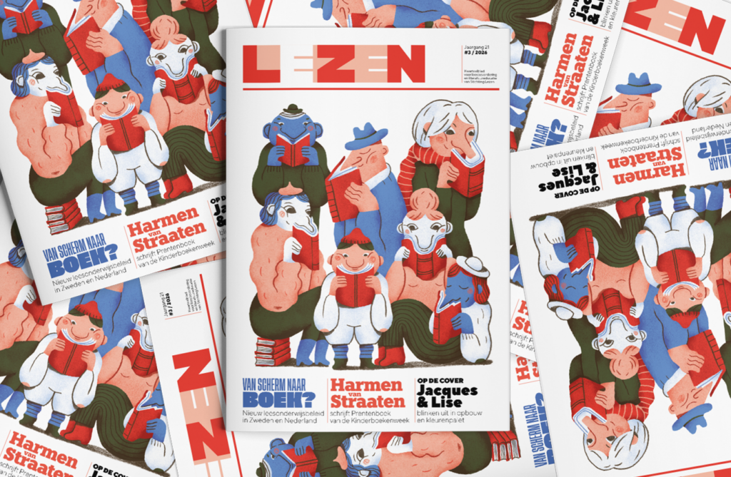 Stapel covers tijdschrift Lezen 3 2026